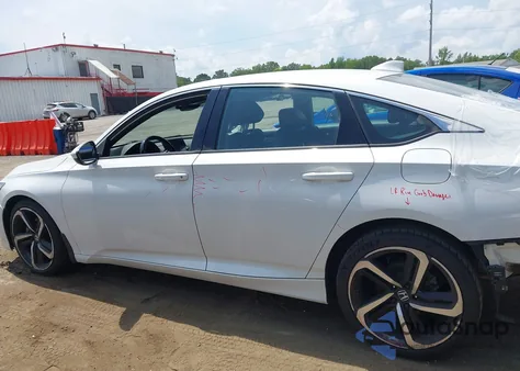 2019 Honda Accord Sport из США, поврежденный, VIN 1HGCV1F37KA134167